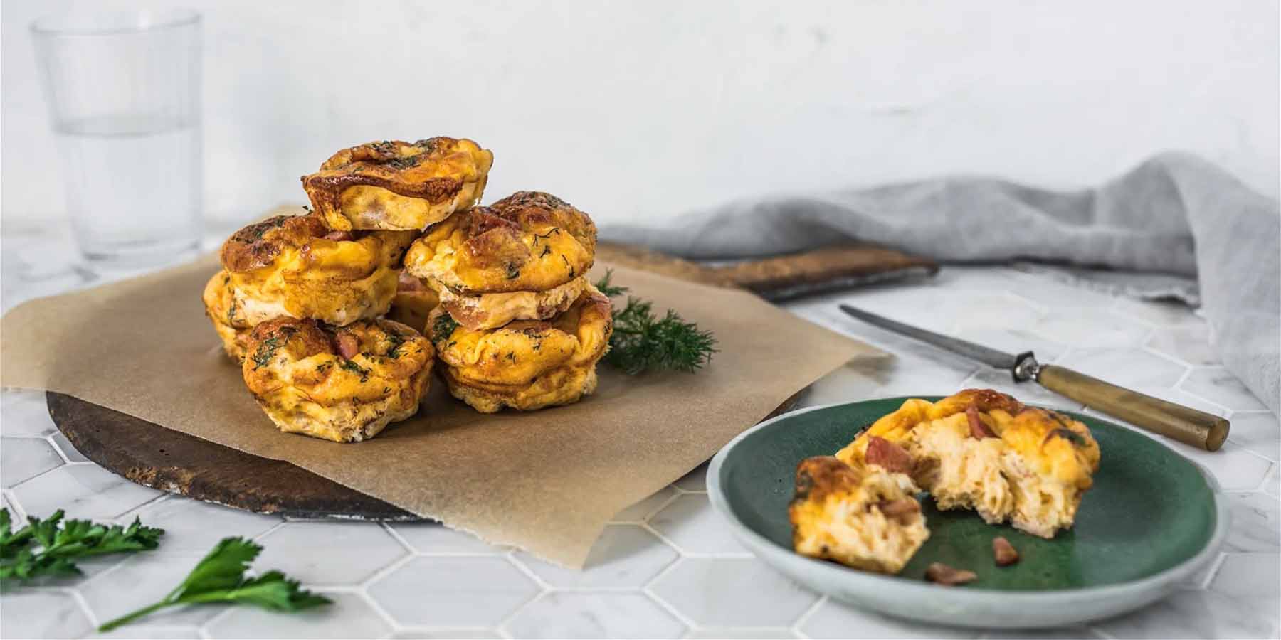 Keto Cheesy Bacon Egg Muffins